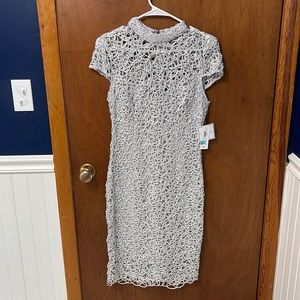 PrimierAmour silver/grey dress size 8 never worn. Original price 89$ with tags.